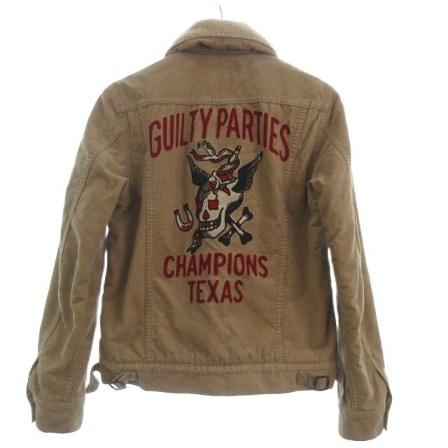 【中古】ワコマリア WACKO MARIA CHAMPIONS TEXAS BOA JACKET コーデュロイジャケット 長袖 刺繍 コットン 茶 M
