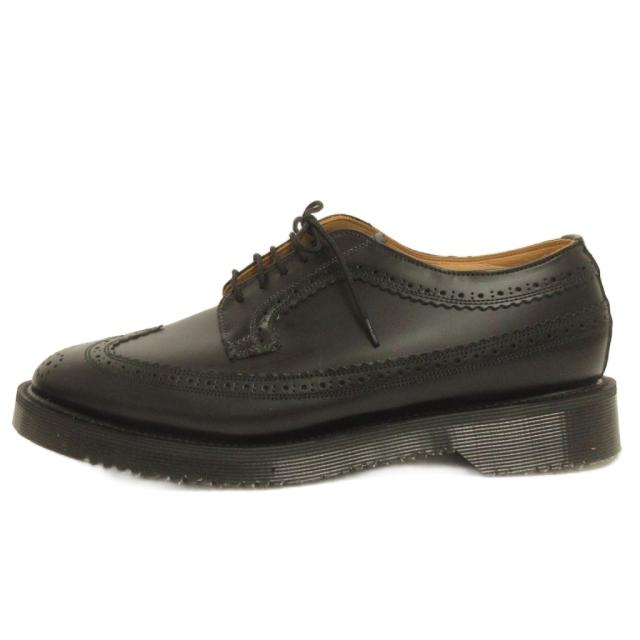 【中古】未当てはめる品 ジョージコックス Footwear 御召しものシューズ 商行為 舞台の袖手当て メダリオン なめし革 黒 6