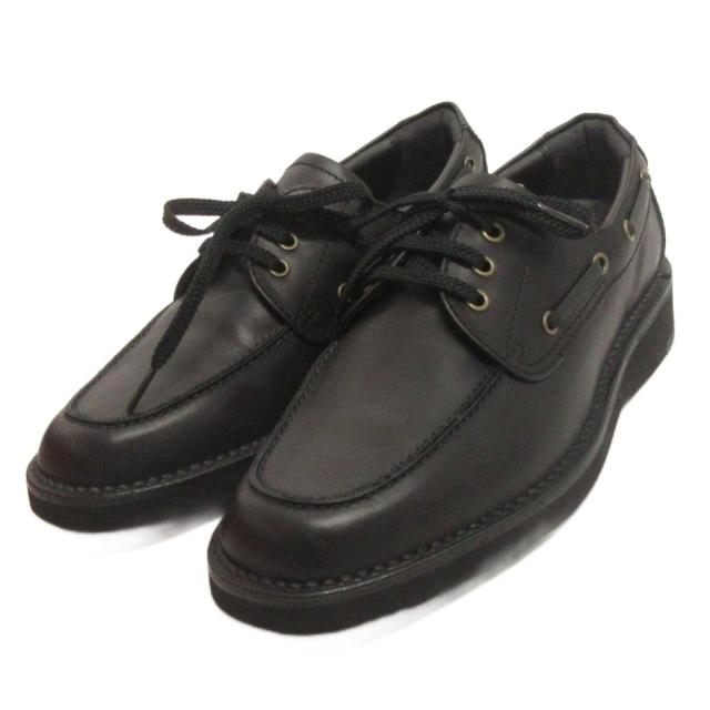 【中古】リーガル 美品 Worth collection レザーシューズ ビジネスシューズ ローカット レースアップ ブラック 25.0cm