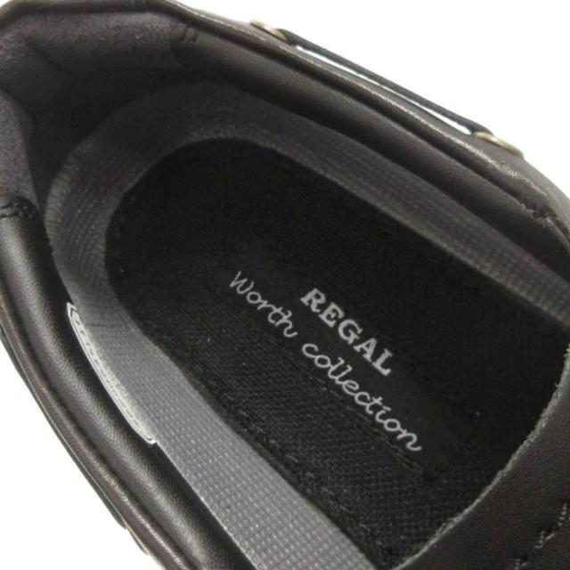 【中古】リーガル 美品 Worth collection レザーシューズ ビジネスシューズ ローカット レースアップ ブラック 25.0cm_4