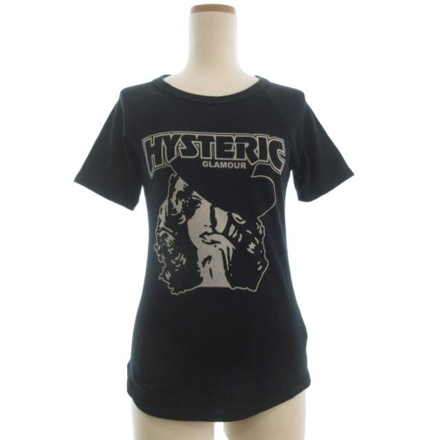 【中古】ヒステリックグラマー HYSTERIC GLAMOUR Ｔシャツ カットソー 半袖 ガール コットン 2CT-5970 黒 F