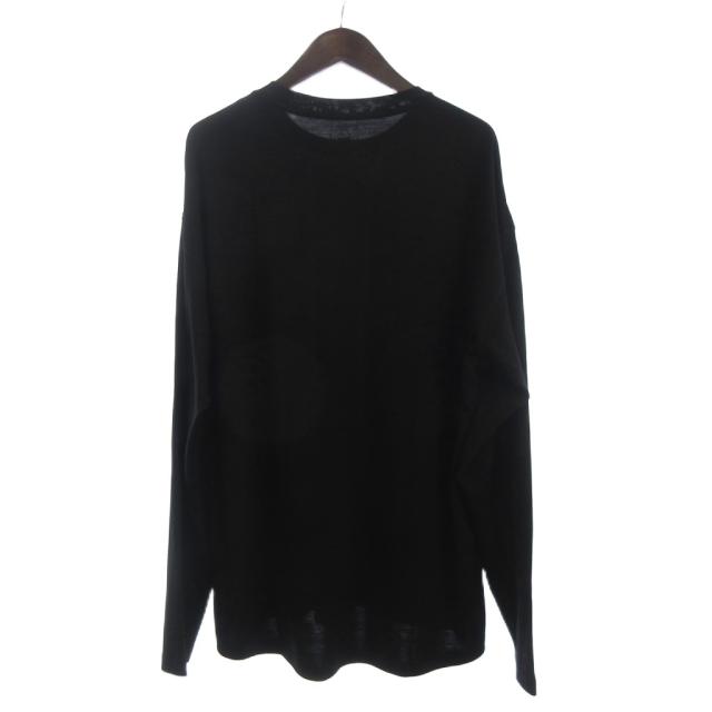 【中古】エフシーレアルブリストル 美品 WOOL BLEND AUTHENTIC TOP Tシャツ カットソー 長袖 黒 ブラック XL メンズ_1
