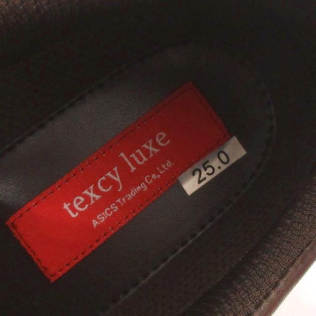 【中古】未使用品 テクシーリュクス texcy luxe タグ付き ビジネスシューズ レザー TU-7798 茶 ブラウン 25 メンズ_5
