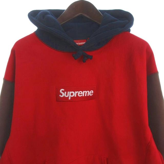 【中古】シュプリーム Box Logo Hooded Sweatshirt パーカー スウェット プルオーバー 長袖 裏起毛 マルチカラー L_2