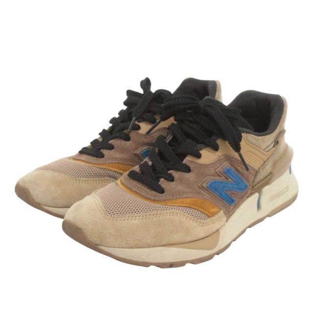【中古】ニューバランス × Kith × nonnative スニーカー ローカット スエード M997SKT 茶 ブラウン 26 靴 メンズ