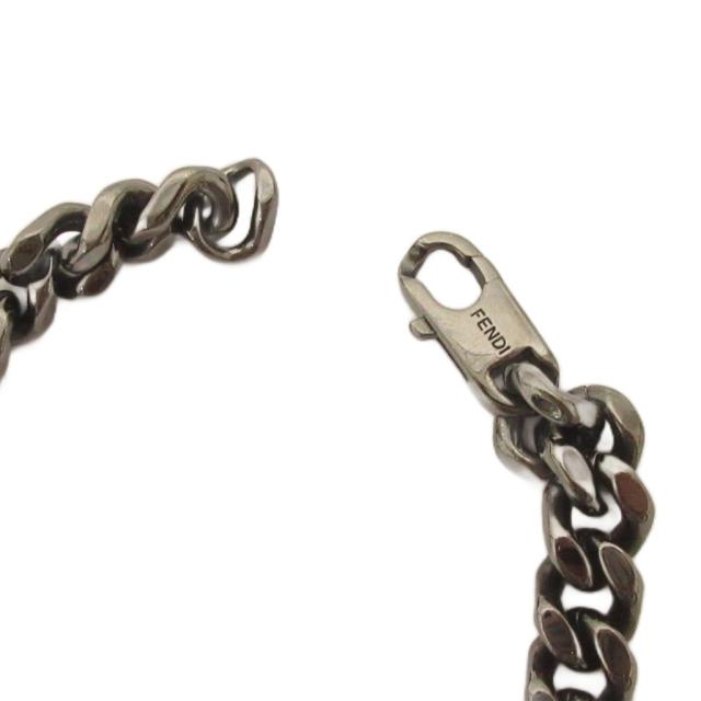 【中古】フェンディ FENDI 美品 バゲット ネックレス チェーン MP1122 黒 ブラック アクセサリー レディース_5