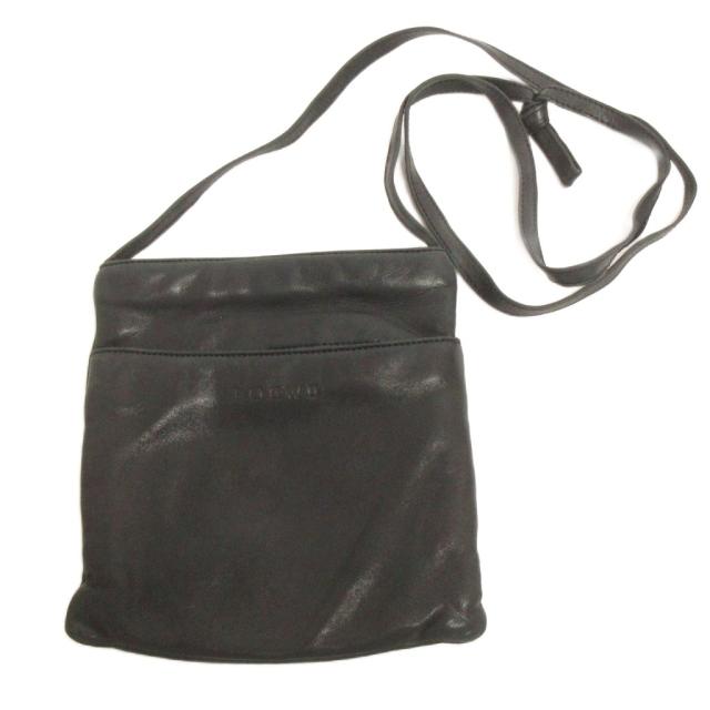 【中古】ロエベ LOEWE サコッシュ ショルダーバッグ 斜めがけ レザー 黒 ブラック レディース
