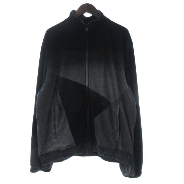 【中古】シュプリーム SUPREME 23ss Geo Velour Track Jacket ジャケット ジップアップ ベロア 灰色 グレー L