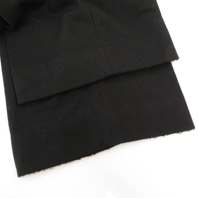 【中古】ビームスハート BEAMS HEART スーツ セットアップ ジャケット パンツ 48 黒 ブラック テーラードカラー /SC_5