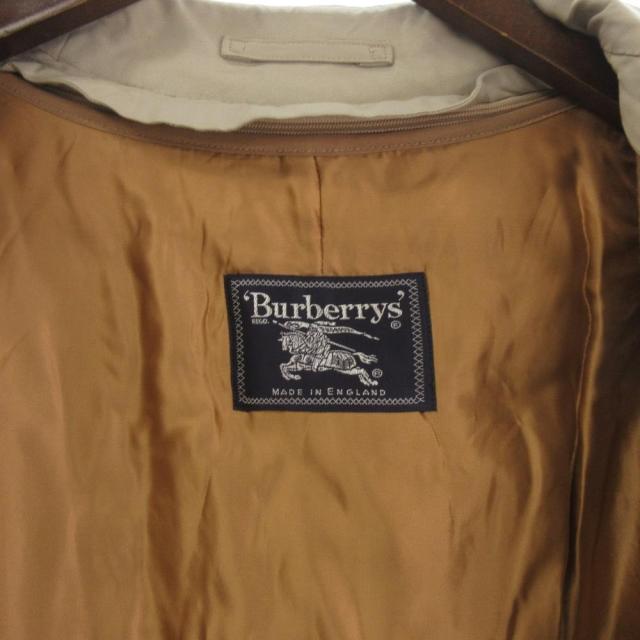 【中古】バーバリーズ Burberrys ヴィンテージ トレンチコート ロング ライナー付き 英国製 48 ベージュ_5
