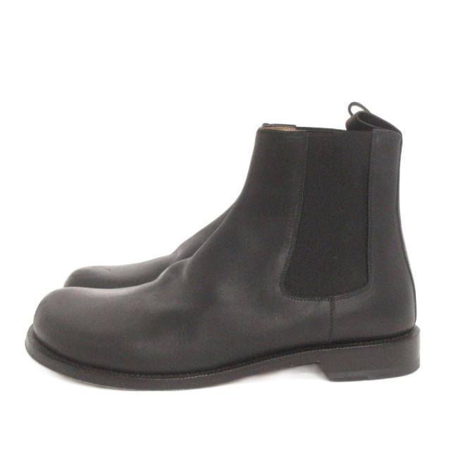 【中古】ロエベ LOEWE テラ チェルシーブーツ サイドゴア レザー 黒 ブラック 43 28.5?p相当 靴 メンズ_1