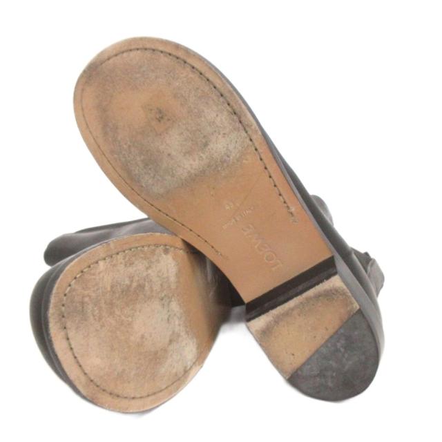 【中古】ロエベ LOEWE テラ チェルシーブーツ サイドゴア レザー 黒 ブラック 43 28.5?p相当 靴 メンズ_4