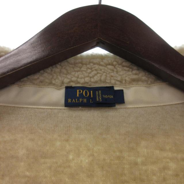 【中古】ポロ ラルフローレン POLO RALPH LAUREN フリースジャケット 長袖 ジップアップ ボア M アイボリー_6