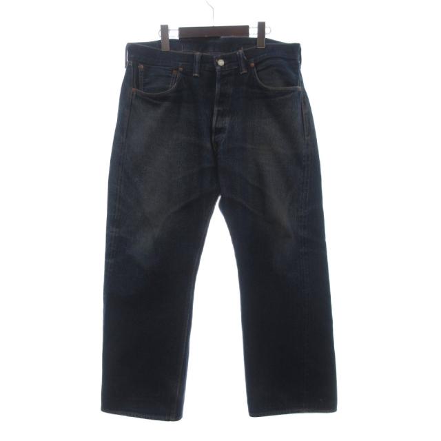 【中古】TCBジーンズ TCB JEANS 30s デニムパンツ ジーンズ ボタンフライ ストレート インディゴ 青 ブルー メンズ