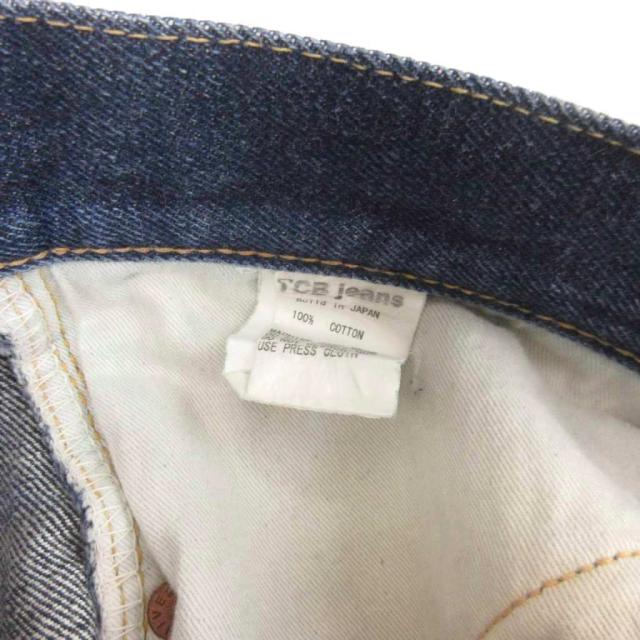 【中古】TCBジーンズ TCB JEANS 30s デニムパンツ ジーンズ ボタンフライ ストレート インディゴ 青 ブルー メンズ_5