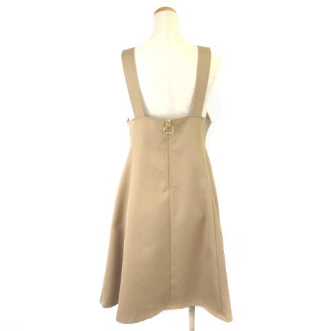 中古 ブルーレーベルクレストブリッジ 18aw ワンピース ひざ丈 ジャンパースカート ベージュ 38 55j33 851 レディースの通販はau Pay マーケット ブランド古着のベクトル