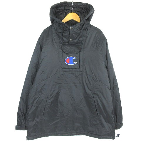 supreme champion pullover parka black