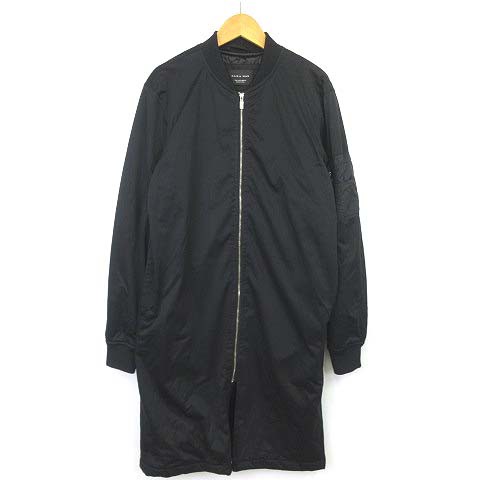 中古 ザラマン Zara Man ジャケット Ma 1 ロング コート ブルゾン 黒 ブラック S メンズの通販はau Pay マーケット ブランド古着のベクトル