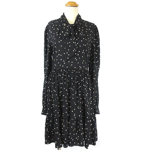 中古 未使用 ケイトスペード Kate Spade Scatter Dot Shirtdress シャツワンピース ドット ボウタイ リボン 黒 2の通販はau Pay マーケット ブランド古着のベクトル