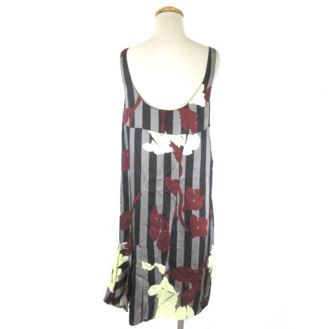 中古 マルニ Marni ワンピース ノースリーブ ストライプ 総柄 裾プリーツ グレー 38 の通販はau Pay マーケット ブランド古着のベクトル