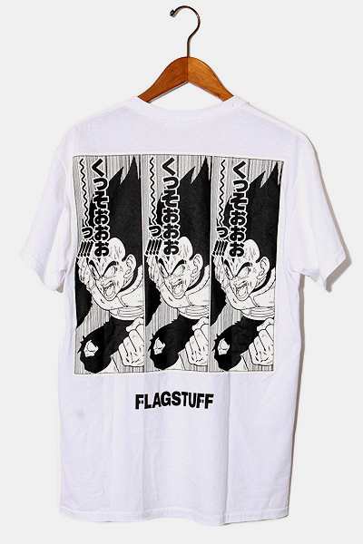 中古 19aw Flagstuff フラグスタフ ドラゴンボールz Vegeta Tee ベジータ Tシャツ M White メンズの通販はau Pay マーケット ブランド古着のベクトル