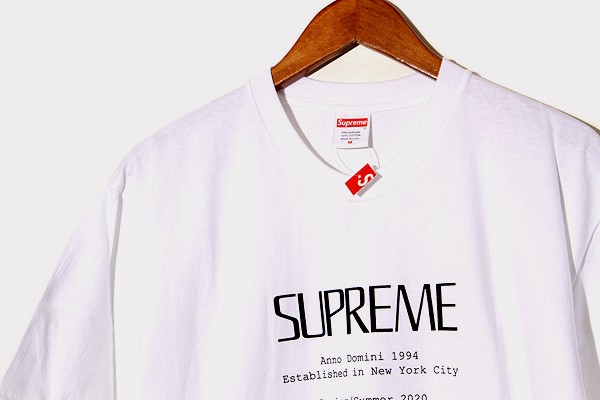 中古 未使用品 ss Supreme シュプリーム Anno Domini Tee アンノドミニ ロゴ プリント Tシャツ M White 白の通販はau Pay マーケット ブランド古着のベクトル