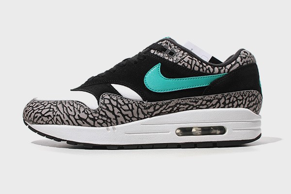 【中古】26.5cm atmos × NIKE アトモス ナイキ AIR MAX 1 PREMIUM RETRO 'ELEPHANT' エアマックス1 US8.5 908366-001