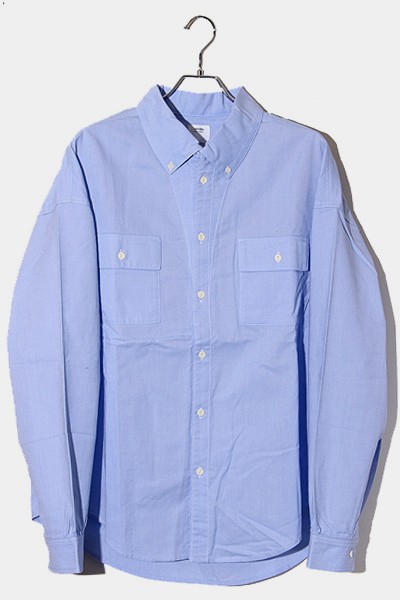 【中古】未使用品 2022SS visvim ビズビム PALMER SHIRT B.D. L/S 長袖シャツ 3 LT.BLUE ライトブルー /●  メンズ｜au PAY マーケット