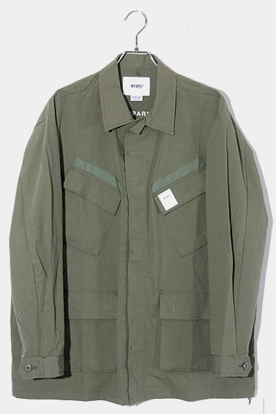 【中古】未使用品 23SS WTAPS JUNGLE 02 / LS / NYCO. RIPSTOP ジャングル シャツ 3 OLIVE DRAB  オリーブ/● メンズ｜au PAY マーケット