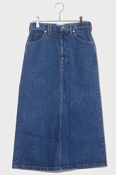 中古】Moname モナーム スタンダード ロング デニムスカート M INDIGO ...