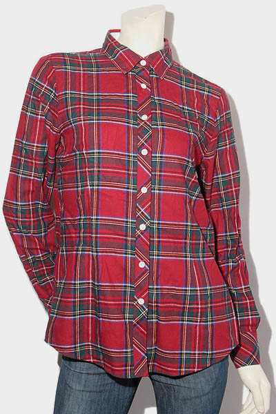 【中古】BROOKS BROTHERS Red Fleece ブルックスブラザーズ チェック フランネル 長袖シャツ 2 10077093  /◆☆｜au PAY マーケット