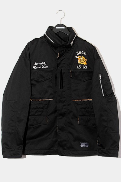 【中古】22AW NEIGHBORHOOD ネイバーフッド M-65 JK . EC ミリタリージャケット M BLACK ブラック /● メンズ