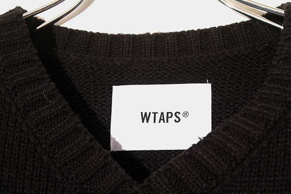中古】22AW WTAPS DITCH / VEST / ACRYLIC. CRST ニット ベスト2 BLACK