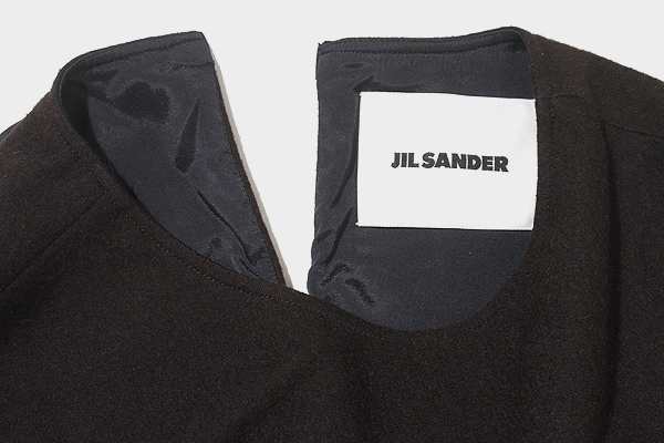 中古】2020AW JIL SANDER ジルサンダー ウール ドレープ バックリボン