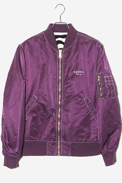 【中古】17SS シュプリーム Contrast Stitch Reversible MA-1 Jacket リバーシブル MA-1 ジャケット M  /● メンズ｜au PAY マーケット