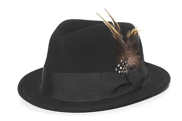 【中古】NEW YORK HAT ニューヨークハット ウール 中折れ フェルトハット BLACK ブラック WPL5923 /◆☆ レディース｜au  PAY マーケット