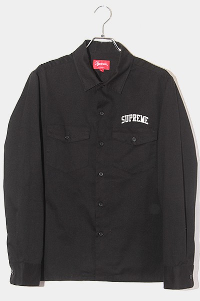 シャツsupreme アーチロゴワークシャツ - northwoodsbookkeeping.com