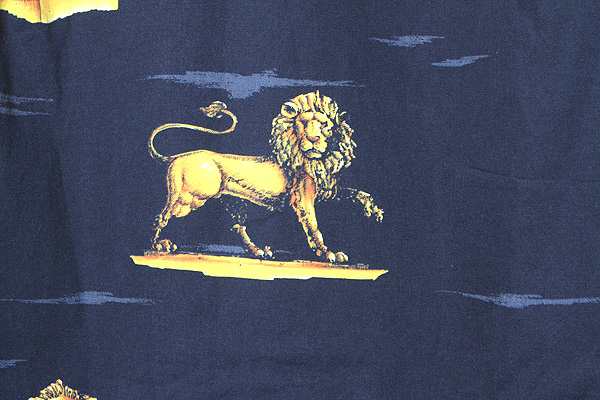 中古】13AW Supreme シュプリーム SIZE:S Lions Shirt ライオン柄 長袖