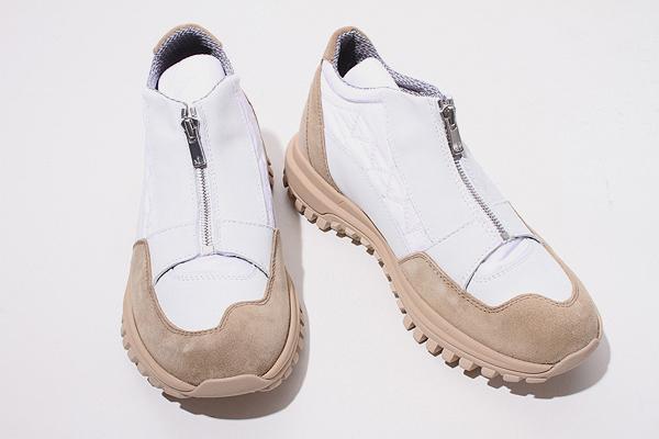 【中古】26.5cm 未使用品 ノンネイティブ ディエッメ TRAIL TRAINER 41 WHITE ホワイト NN-F4251 /■In2 メンズ