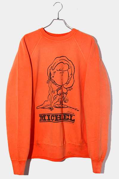 【中古】未使用品 23AW セントマイケル SIZE:XL CRW N SWT MICHAEL トレーナー ORANGE オレンジ /● メンズ