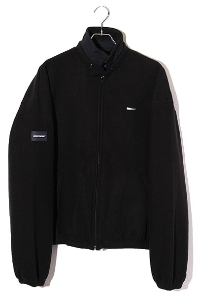 【中古】未使用品 23AW DESCENDANT SIZE:2 TEE FLEECE JACKET フリースジャケット BLACK ブラック /● メンズ