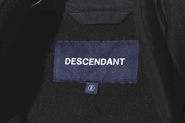 【中古】未使用品 23AW DESCENDANT SIZE:2 TEE FLEECE JACKET フリースジャケット BLACK ブラック /● メンズ