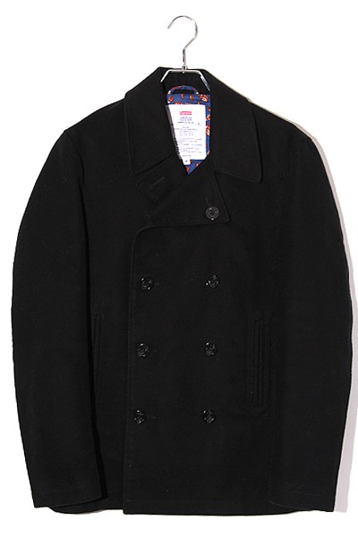 【中古】11AW Supreme シュプリーム SIZE:M Peacoat ペイズリー柄ライナー ピーコート BLACK ブラック /◆ メンズ