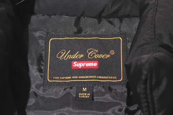 【中古】未使用品 23SS Supreme × UNDERCOVER SIZE:M Puffer Jacket スタッズ パファージャケット Black /● メンズ