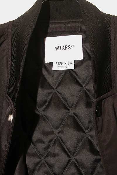 【中古】23SS WTAPS SIZE:4 TEAM / JACKET / NYLON. TWILL. DSQD 中綿 チームジャケット BLACK ブラック /● メンズ