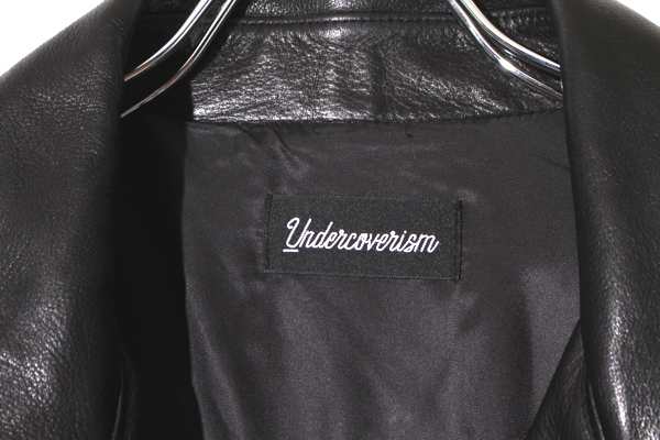 【中古】UNDERCOVERISM アンダーカバーイズム 後SWEAT切替レザーライダースジャケット BLACK ブラック /● メンズ