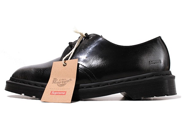 【中古】27cm SUPREME × Dr.Martens シュプリーム ドクターマーチン 1461 3 Eye Shoe 'Black' 1461 3アイ シューズ