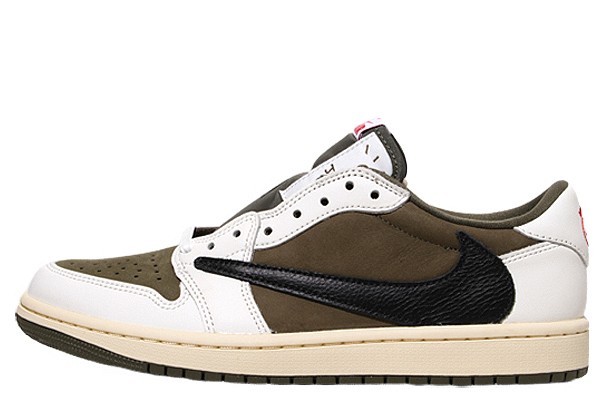 【中古】26.5cm 未使用品 TRAVIS SCOTT × NIKE AIR JORDAN 1 LOW OG SP 'Reverse Olive' US8.5 DM7866-200/● メンズ