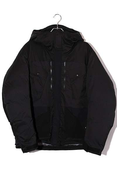 【中古】ホワイトマウンテニアリング SIZE:2 GORE-TEX DOWN JACKET ダウンジャケット BLACK ブラック /◆ メンズ