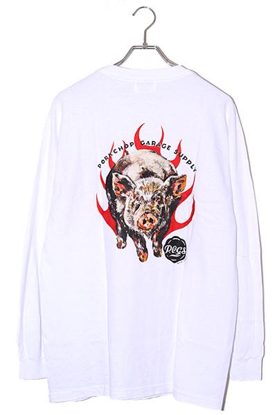 【中古】XL 未使用品 2024AW PORKCHOP GARAGE SUPPLY ポークチョップ ガレージサプライ MASA SCULP L/S TEE Cの通販は